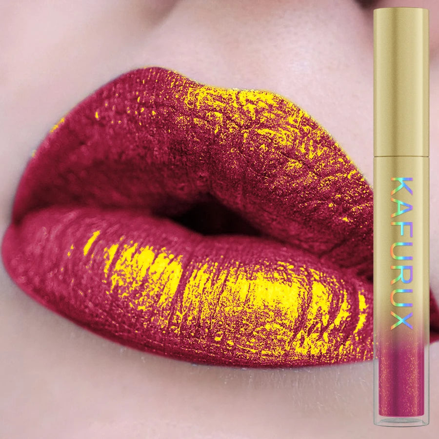 14 Colors Sparkling Shine Lip Glaze Glitter Metallic Long Lasting Qme 113