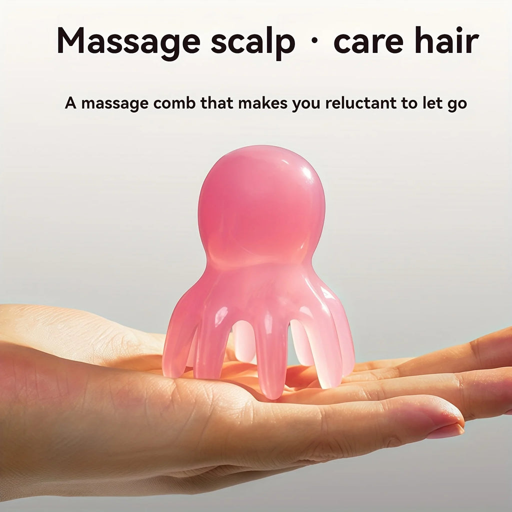 Octopus Massage Combs and Dolphin Massage Combs, Meridian Massager, Scalp Acupoint Comb, Portable Style Wide Tooth Scraping Comb Qme