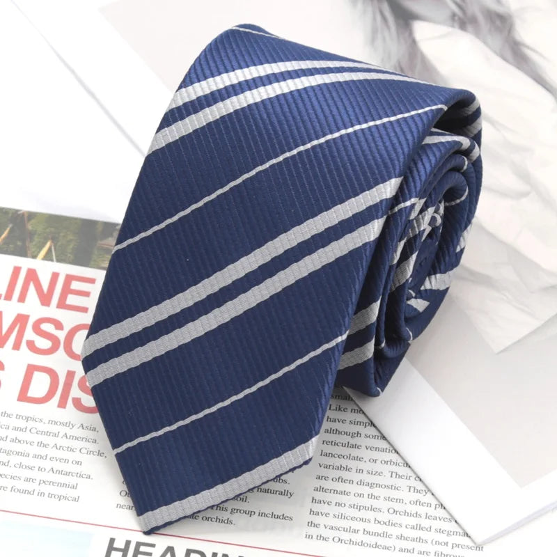 Fashion JK Striped Necktie Year Preppy Tie Graduation Campus Events Qme b