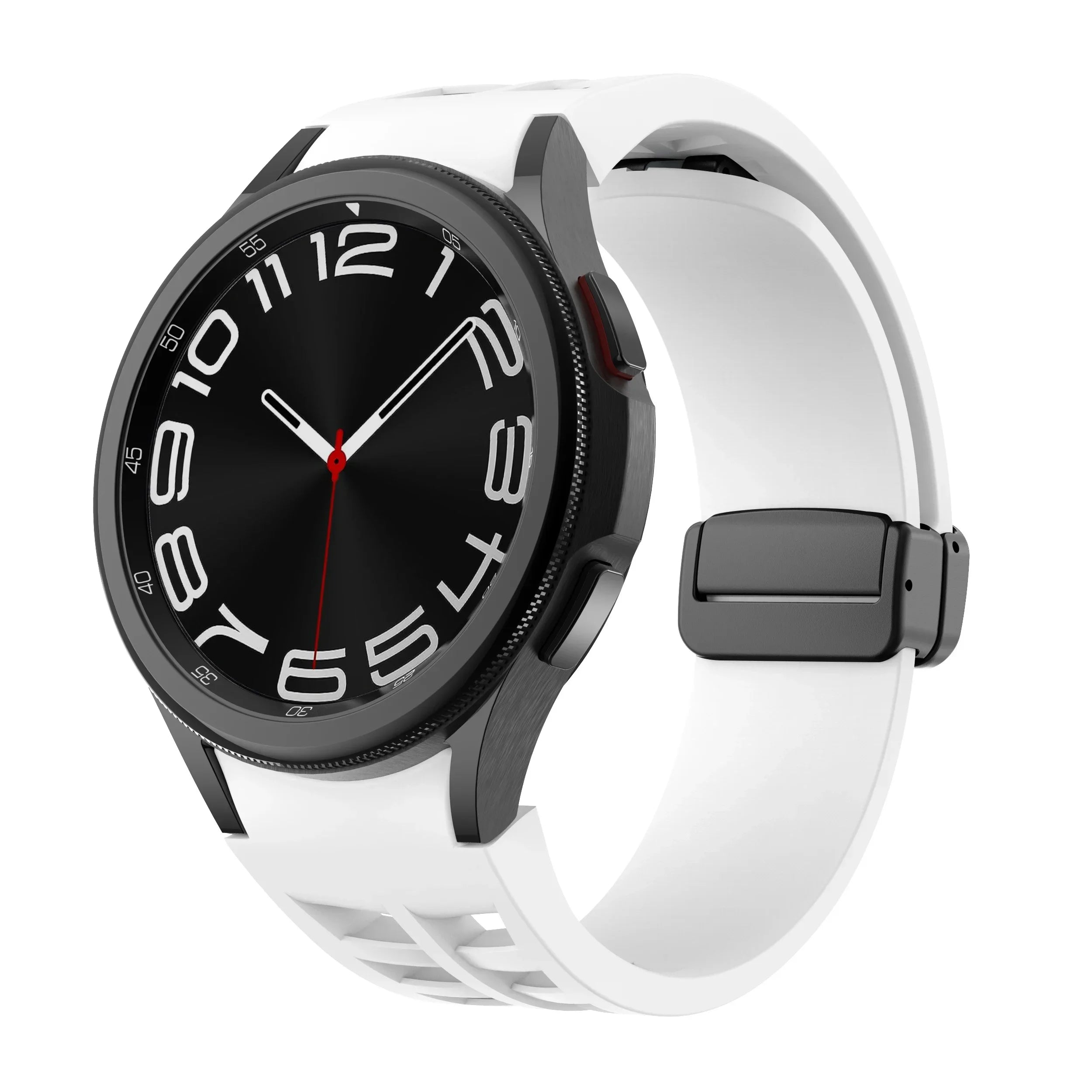 Magnetic Silicone Band Samsung Galaxy Watch 6 Classic 43 4 42 5 No