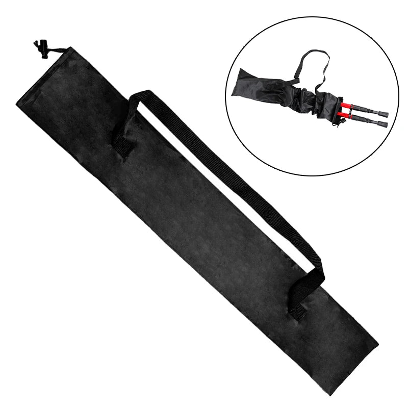 Black Waterproof Storage Bag Hiking Travel Walking Sticks Holder Qme