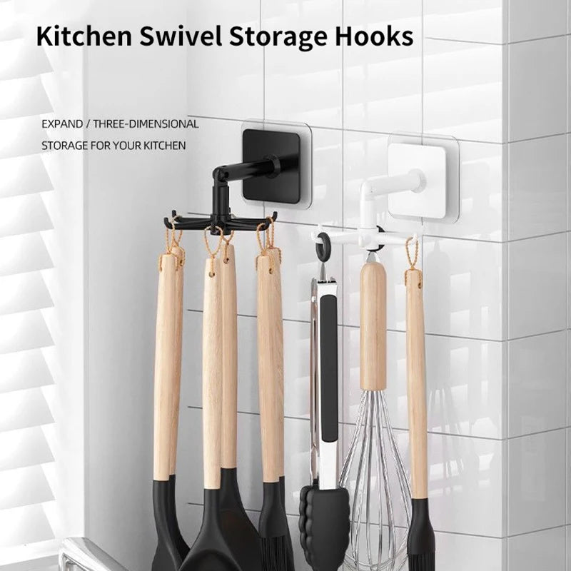 Organizer Storage Spoon Hanger Kitchen Gadgets Hook Multi-purpose Qme