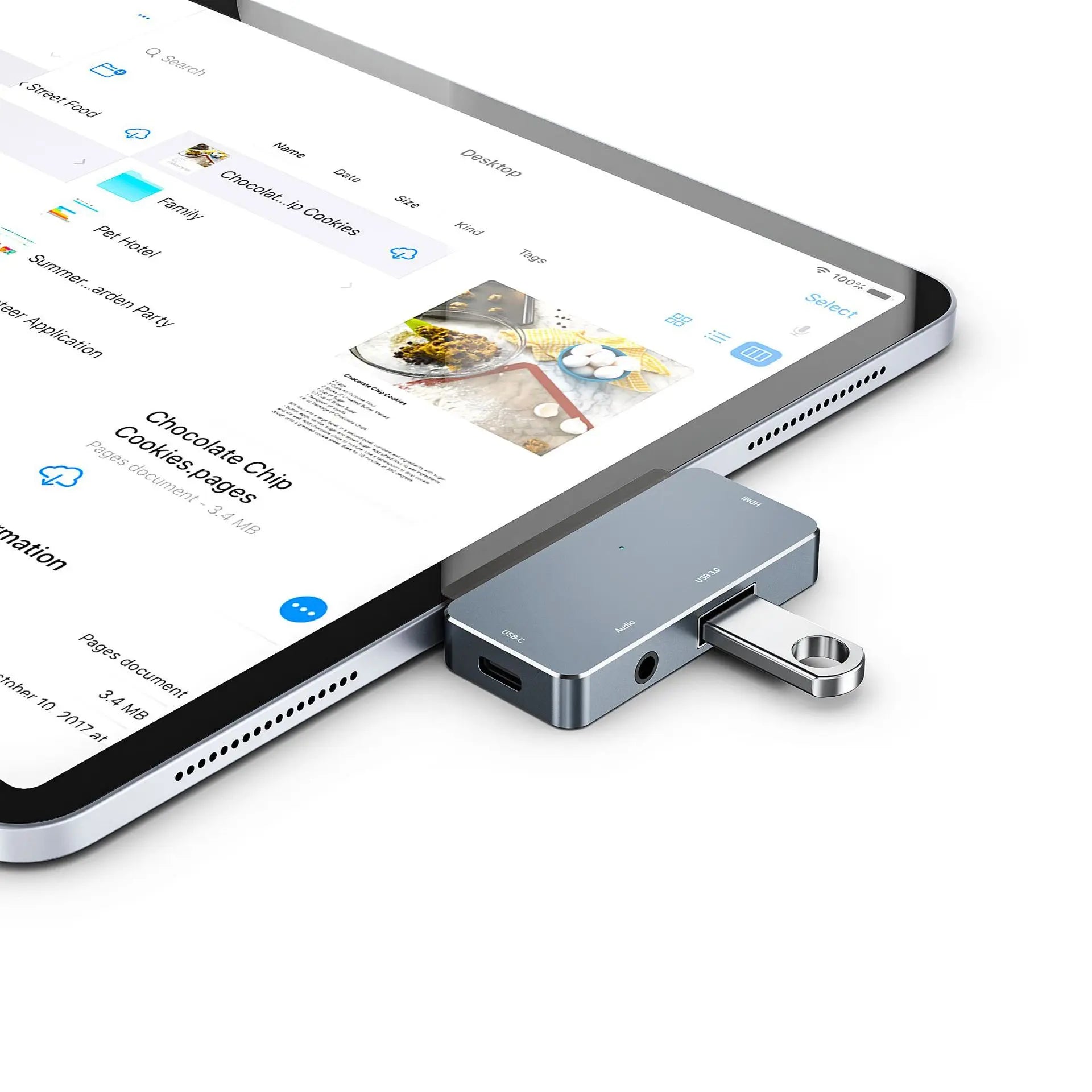USB C HUB for Microsoft Surface Go/Go2/Go3 USB 3.0 to RJ45 3.5mm Audio Adapter Dock Multi USB Hub Ethernet USB3.0 Splitter Qme