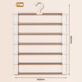 Foldable Trouser Rack Save Wardrobe Space Ladder Hangers Closet Qme 7 Layers