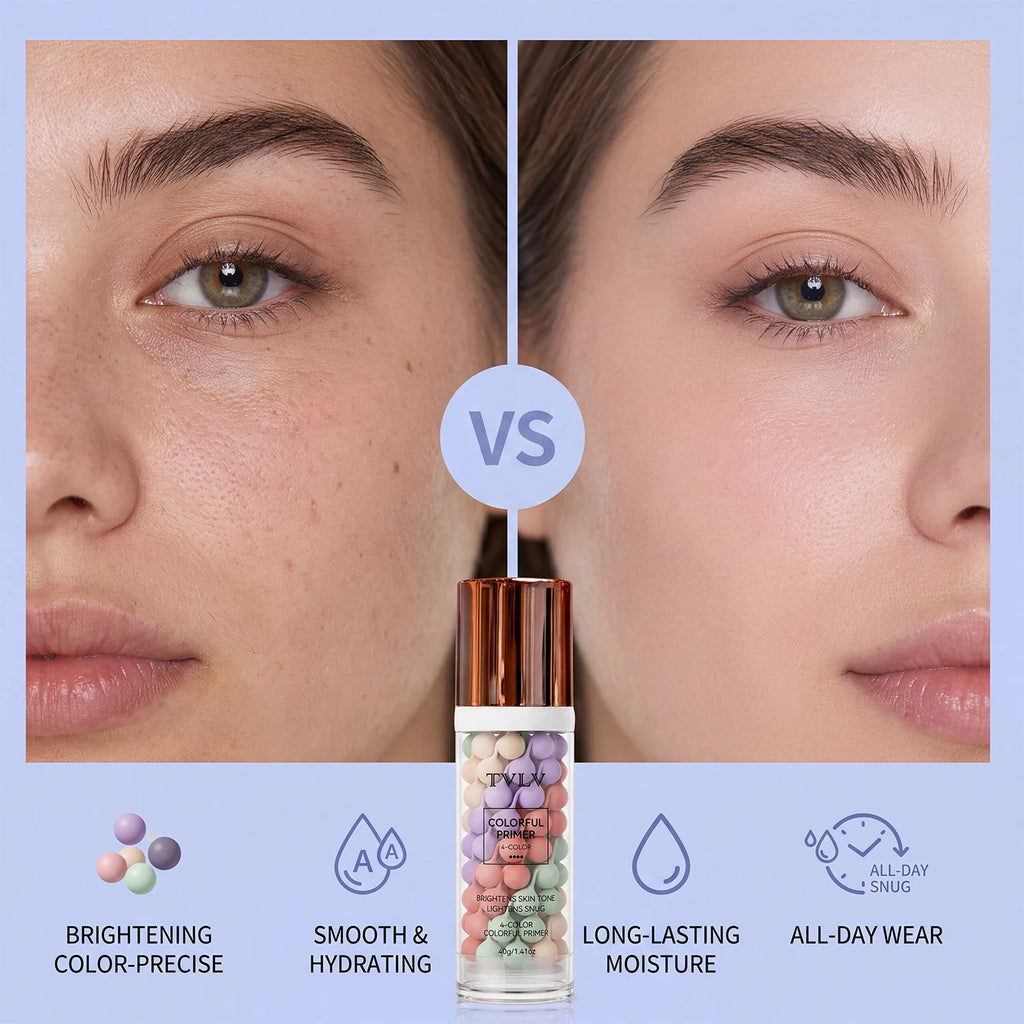 Four Makeup Primer Waterproof Sweat Proof Moisturizing Comfortable Qme