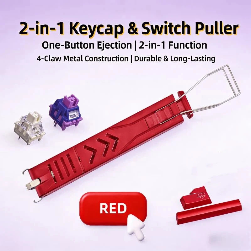1 Keycaps Puller Accessories Unloading Gaming Keyboard Switches Qme Red