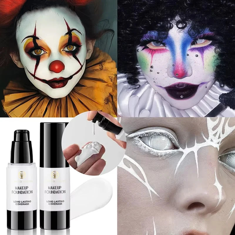 White Liquid Foundation Waterproof Long-lasting Ideal Vampire Qme