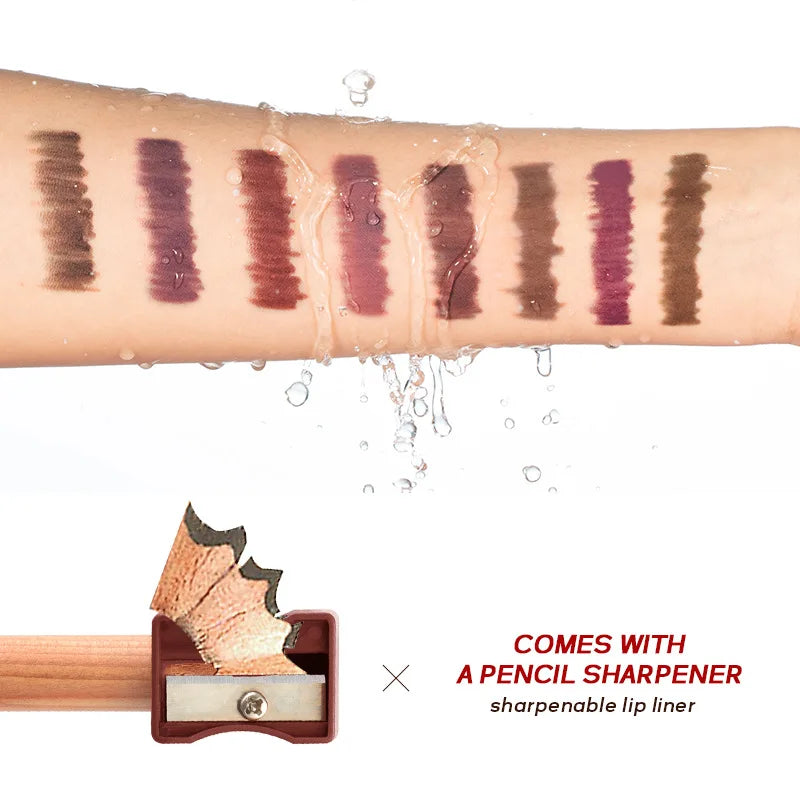 Matte Lip Liner- Long-lasting Smooth Application Easy Includes Qme