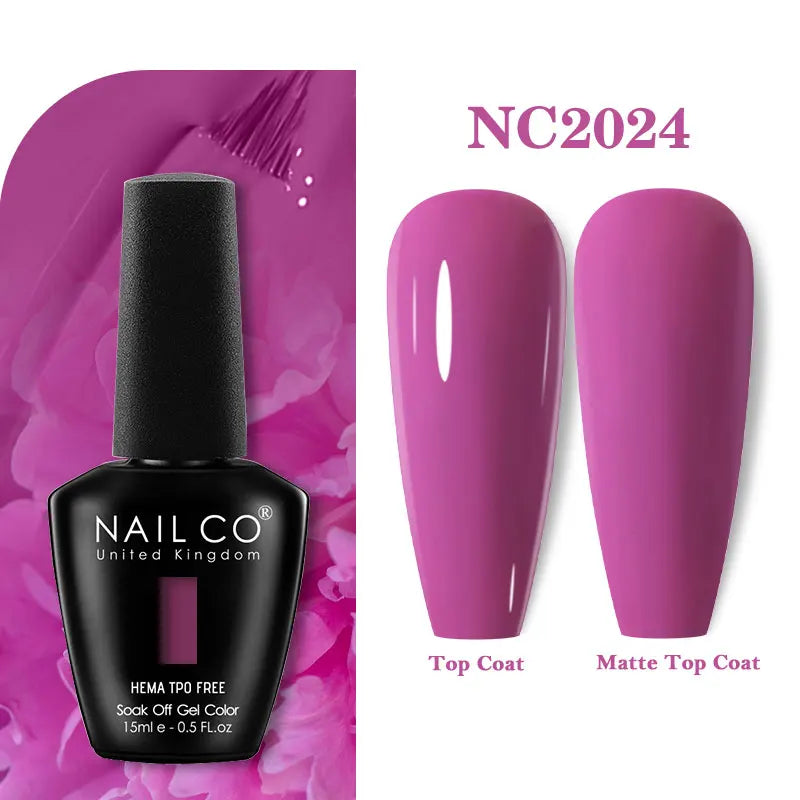 NAILCO Green Series Dark Gel Nail Polish Lasting Hybrid Base Matte