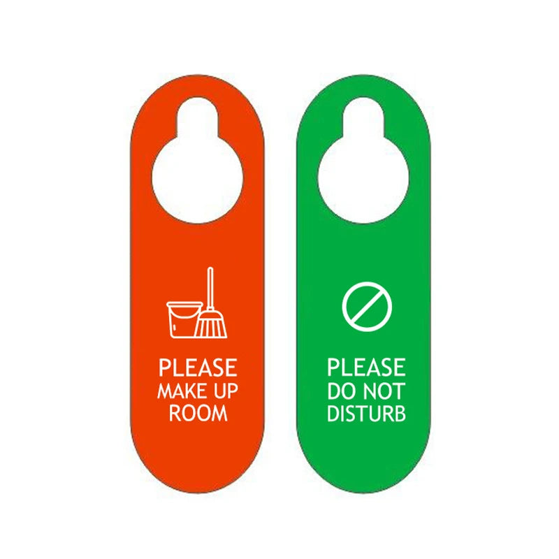 Double Sided Please Make Up Room Sign Board Prompt Do Not Disturb Qme
