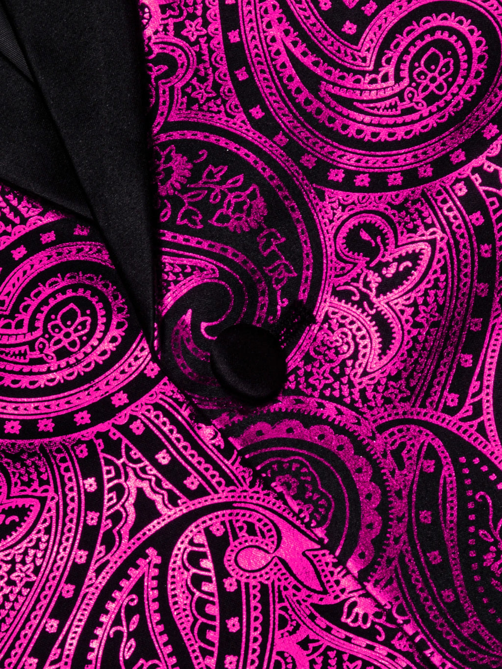 Men's Fuchsia Paisley Tuxedo Jacket Single Button Shawl Lapel Blazer for Men Formal Wedding Banquet Prom Party Stage Wear Qme