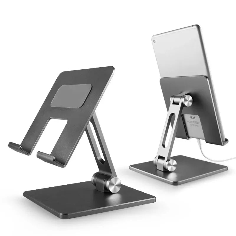 Metal Desk Mobile Phone Holder Stand for IPhone IPad Xiaomi Adjustable Desktop Tablet Holder Universal Table Cell Phone Stand Qme