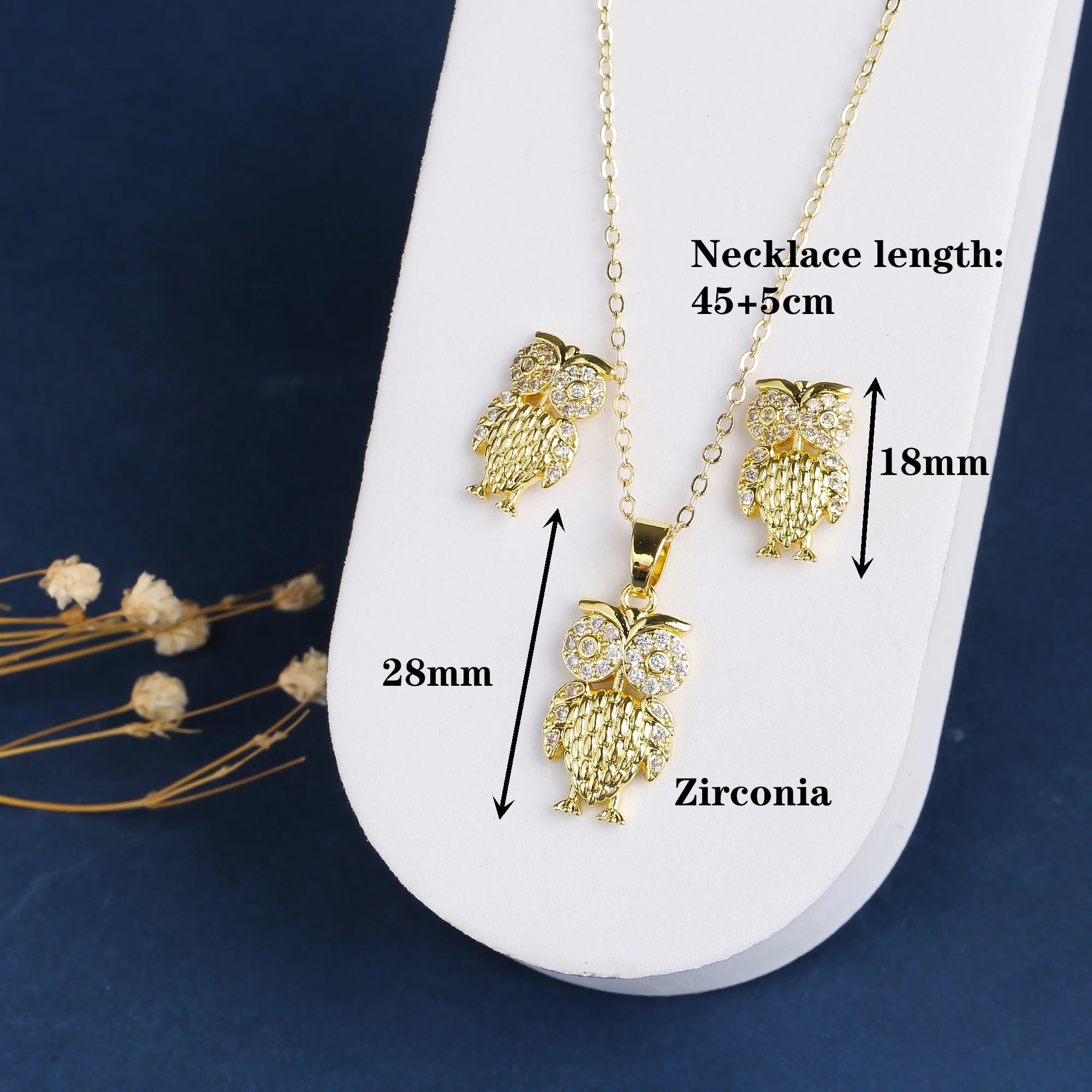 5 Style New Design Animals Dragonfly Turtle Zirconia Jewelry Set Necklace Earrings for Woman Daily Party Jewelry Accessories Qme