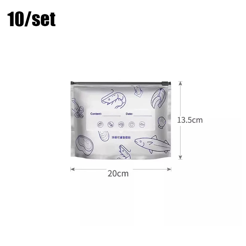 Foil Fresh-keeping Bag Sealed Packaging Refrigerator Freezer Qme one size D