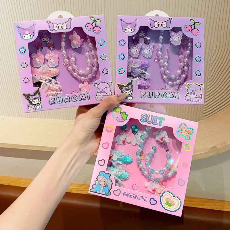 Hello Kitty Kuromi Cartoon-style Sweet Jewelry Student-style Qme