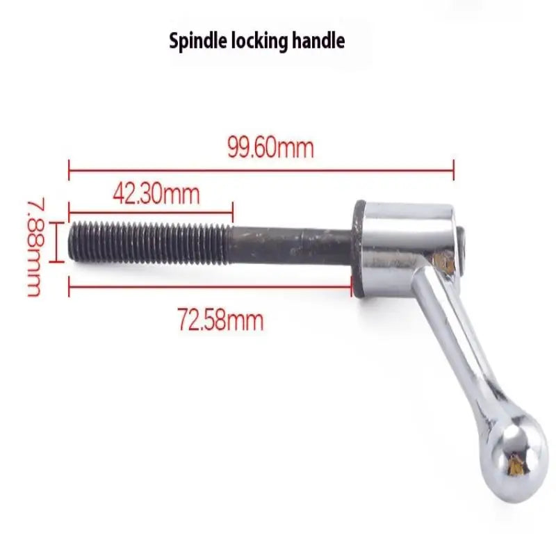 M8 Milling Machine Handle Spindle Locking Screw 1/2 Worktable Adjustable Handle Handle Milling Machine Accessories Qme A3