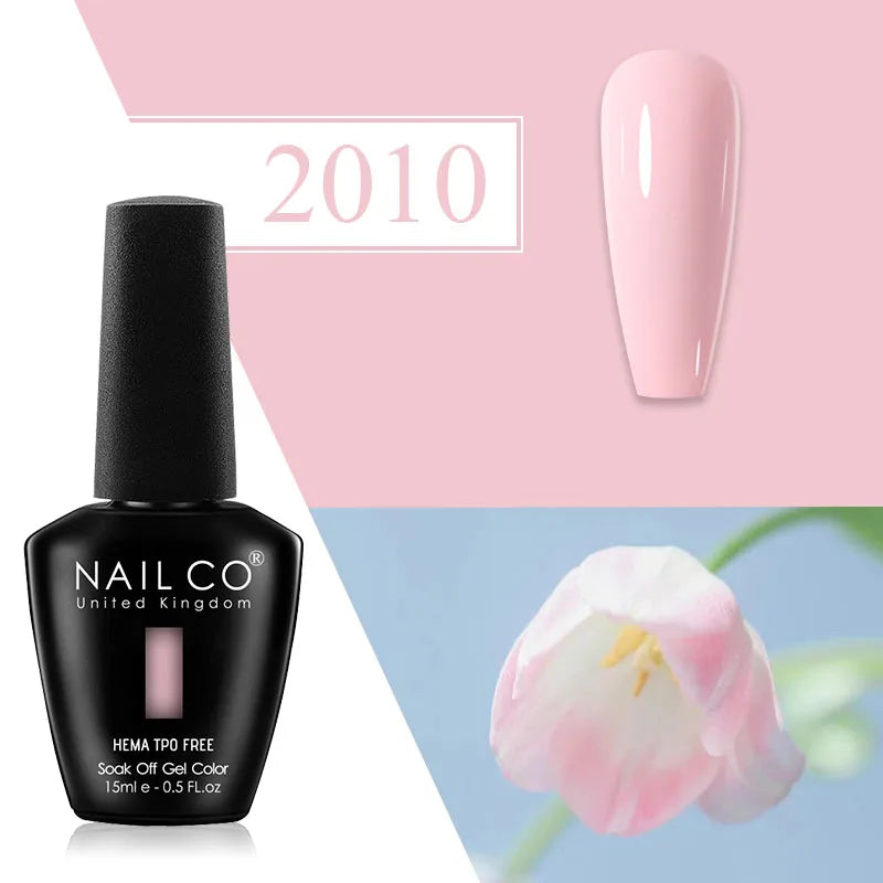 NAILCO Plum Gel Nail Polish Matte Coat Autumn Winter Semi Permanent