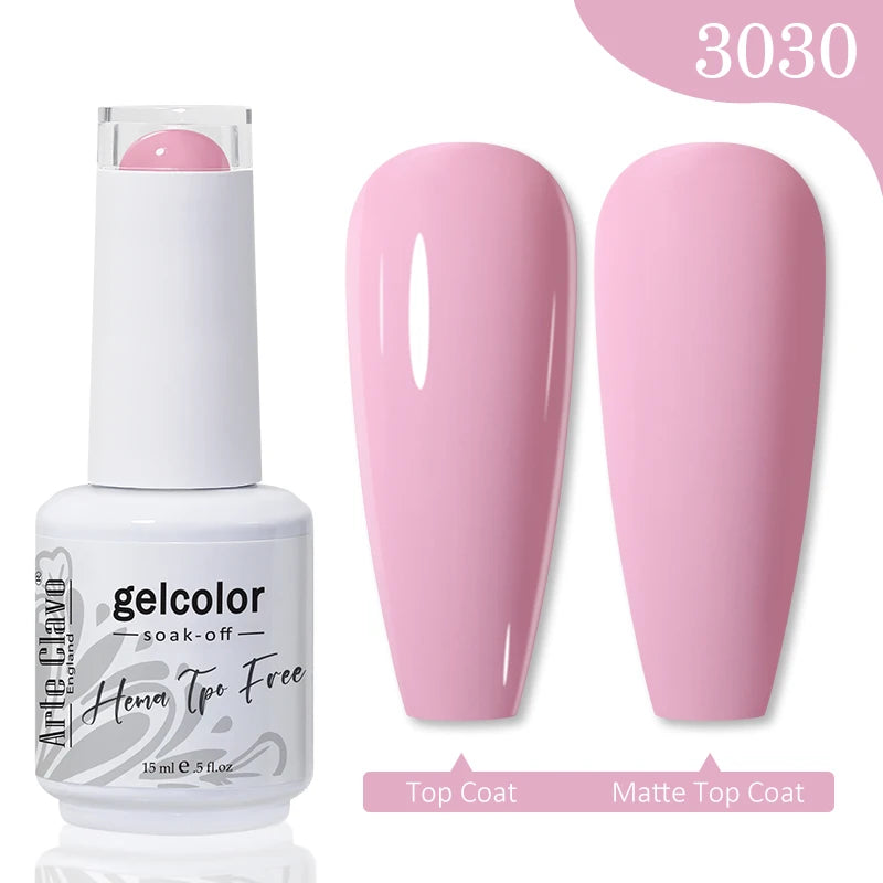Arte Clavo Jelly Series Semi-transparent Light Pink Peach Gel Nail