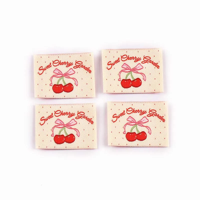 20pcs 15-56mm Mix Colorfull Cartoon Pattern Rectangle Label For DIY Clothing Decorative Personality Sewing Accessories cp3821 Qme 20pcs 30x40mm
