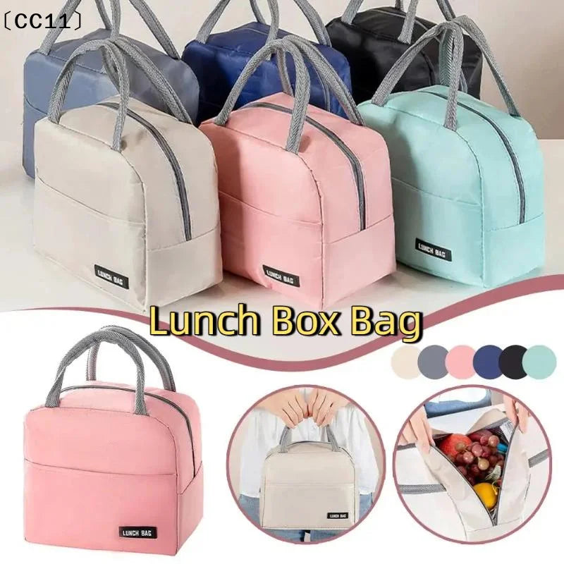 Portable Lunch Box Bag Solid Thickened Thermal Insulation Suitable Qme