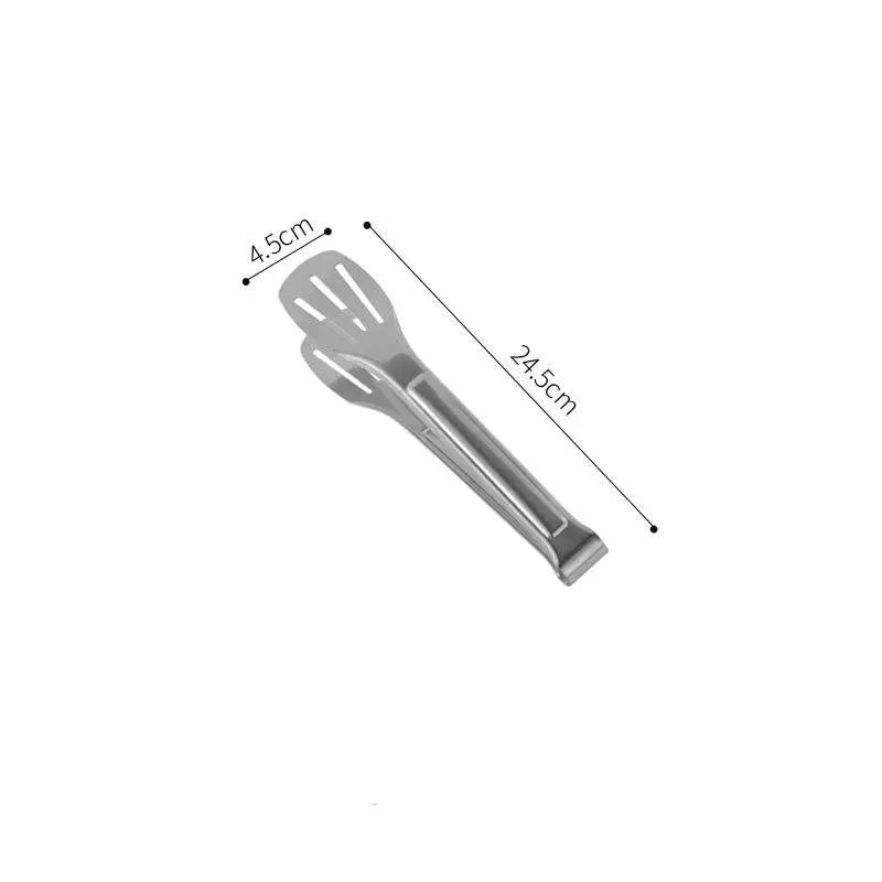 Stainless Steel Food Tongs Barbecue Meat Salad Steak Serving Clip Qme A1