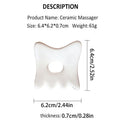 Ceramic Facial Scraping Tool Gua Sha Board Anti Aging Skin Care Qme Onesize