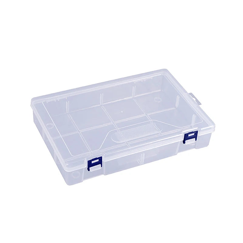 Bead Pills Organizer Nail Art Tip Case Container Transparent Plastic Qme