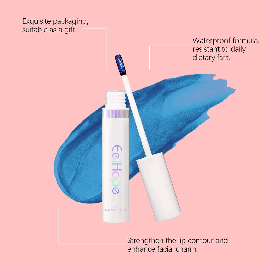 Eelhope Tearable Lipstick Lip Gloss Lip Liner Tattoo Waterproof Long Lasting Lip Glaze Matte Lip Tint Red Pink Makeup Cosmetic Qme