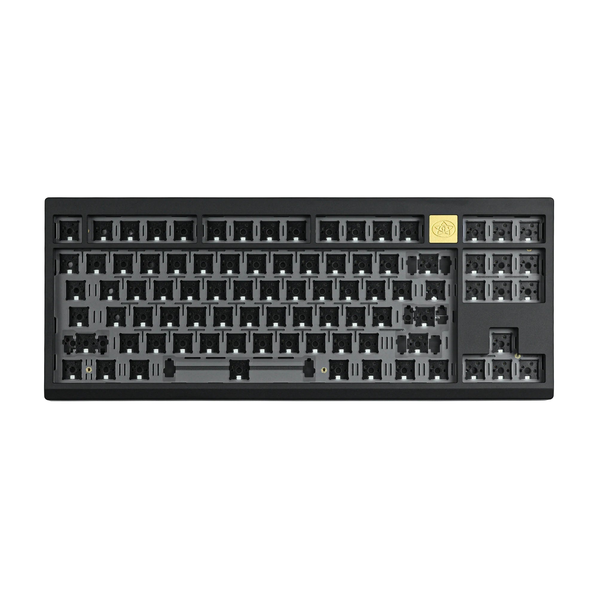CHOSFOX LEO80 Keyboard Kit Hot-Swap Mechanical Gaming Three Modes Keyboard Kit Wired USB Type-C Wireless 2.4GHz Qme Black Pro