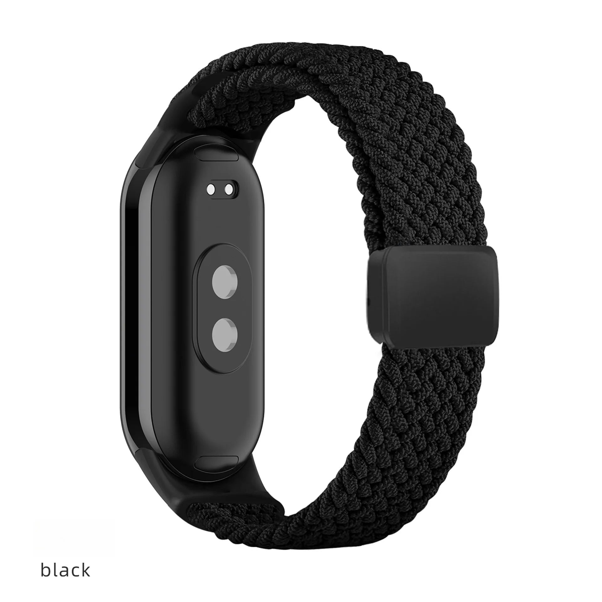 Breathable Elastic Nylon Braided Magnetic Watch Strap Adjustable Replacement Wristband For Xiaomi Watch 8 9 10 Accessory Qme Black XiaoMi 10 9 8