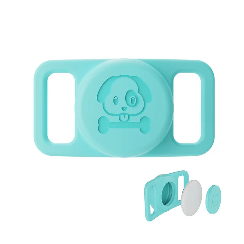 Waterproof case For Airtag Dog Collar Holder Case Lightweight Stretchable Tracker Cover Silicone Protector Protective Accessory Qme MG