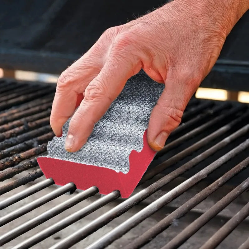 Dual Sided Scrub Pad Coarse Non-scratch Outdoor Grill Kitchen Sink Qme