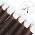 NATUHANA Brown W Lashes Shaped Bloom 2D 3D 4D 5D Automatic Flowering Qme 5D W D 8mm