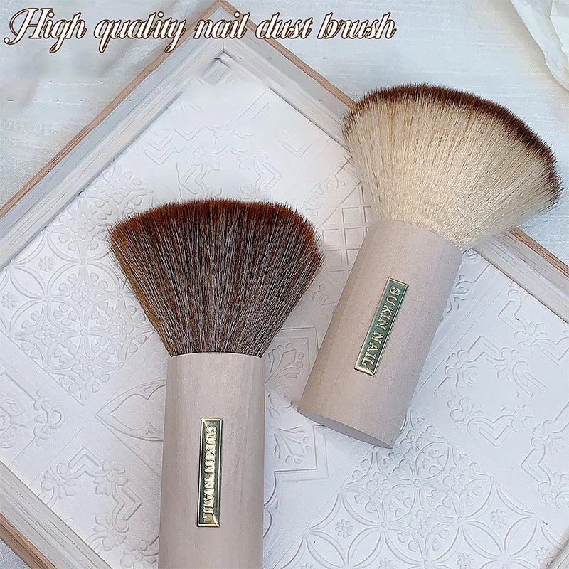 Round Nail Dust Brush Large-sized Remove Brushes Acrylic UV Gel Qme