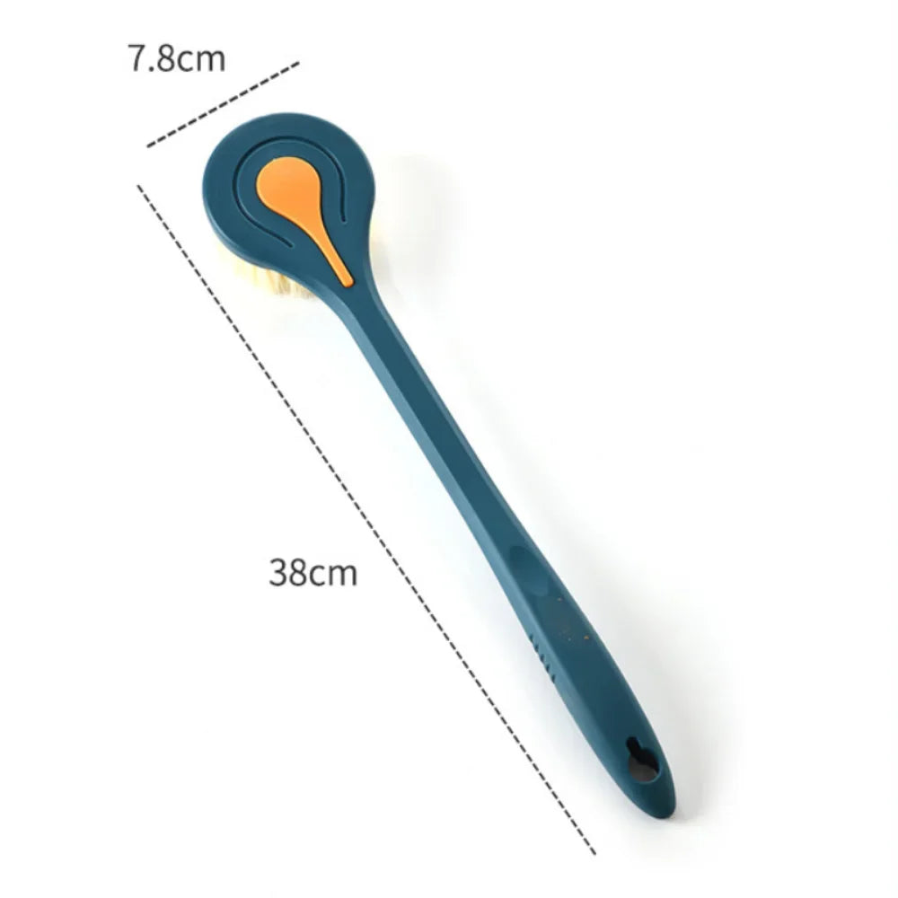 Long Handle Bath Brush Soft Hair Back Ball Bathroom Body Brushes Mud Qme