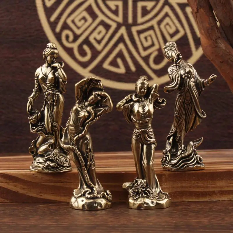 Desktop Crafts Ornaments Four Beautiful Women Figure Home Decor Xishi Qme