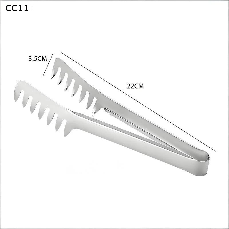 Multifunctional Stainless Steel Food Clip Barbecue Spaghetti Tongs Qme