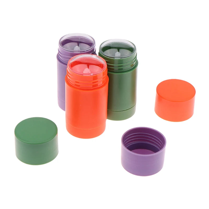 Empty Oval Solid Perfume Deodorant Containers Portable Makeup Qme