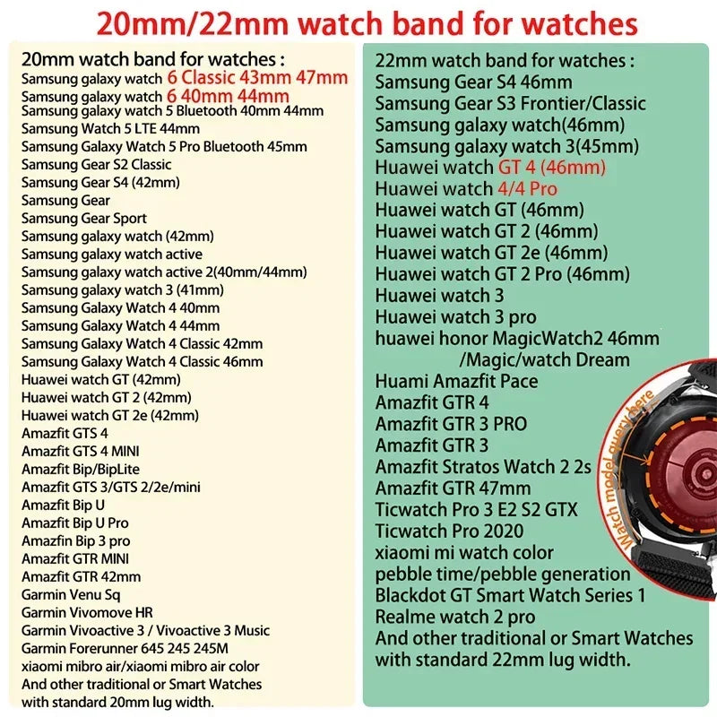 20mm 22mm Watch Strap for Samsung Galaxy Watch 6 5 4 3 Classic 47mm 43mm Pro 45mm 40mm 44mm Silicon Bracelet Huawei GT/3/2 Band Qme