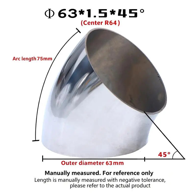 Sanitary Food Grade 45 Degree Weld Elbow 304 Stainless Steel, Polished Butt Weld Pipe Fitting 16-80mm OD Press Fitting Qme A18