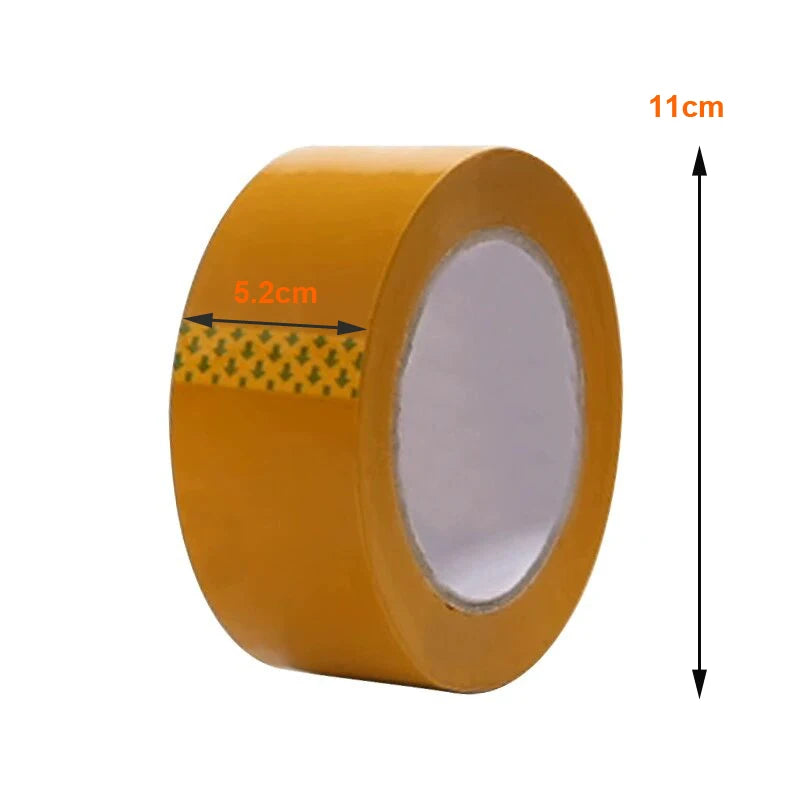 5/3/1Rolls Yellow Packing Tape Silence Low Noise Carton Sealing Tape for Shipping Moving Boxes Sealing & Packaging Superior Hold Qme