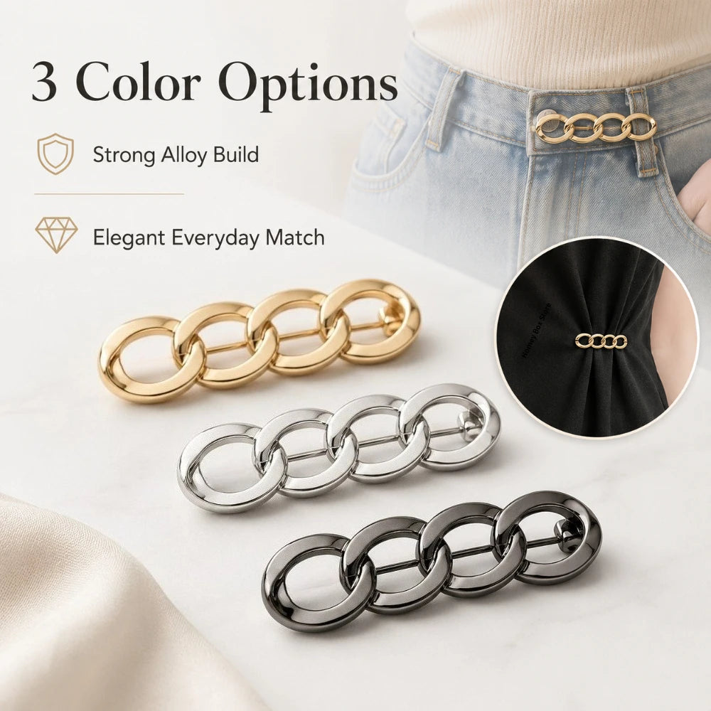 Alloy 4-in-1 No Sew Waist Adjust Buckle Snap Fastener 1/3Pcs For Jeans Dresses Sleeves Widely Fit Daily Clothing Waistbands Qme