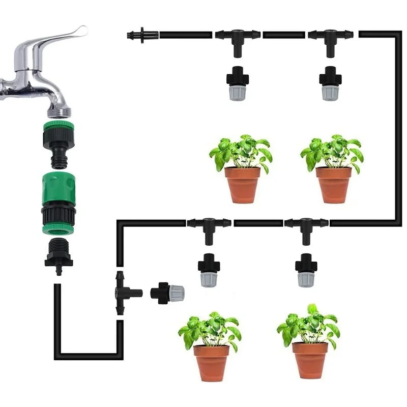 Irrigation 10Meters 10 Sprinklers Nozzles Water Sprayer Misting Fog Qme