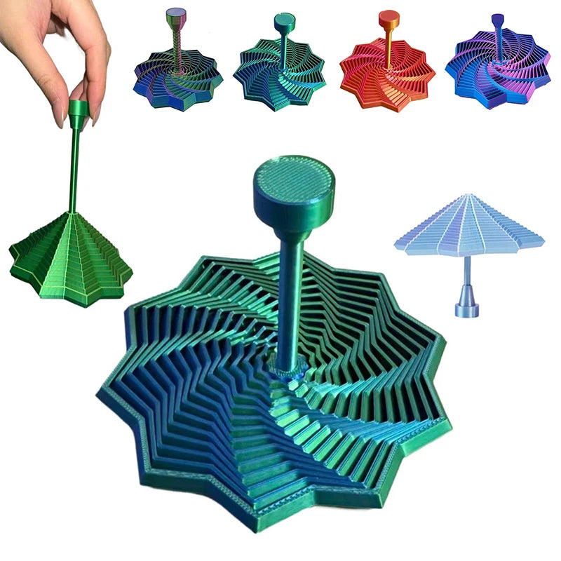 3D Printed Expanded Sensory Fidget Star Expandable Fractal Toys Qme