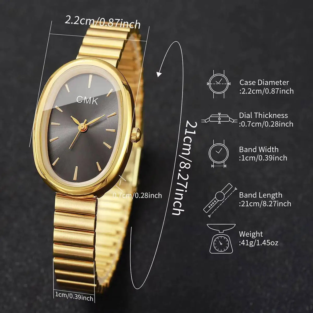 Fashion Ultra-thin Strap Women Watches Simple Dial Quartz Wristwatch Girls Clock Reloj Mujer（Without Box） Qme