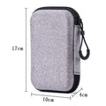 Protective Case For EVA Hard Game Storage Bag Protect Case Game Console Storage Box Game Accessories Qme Gray