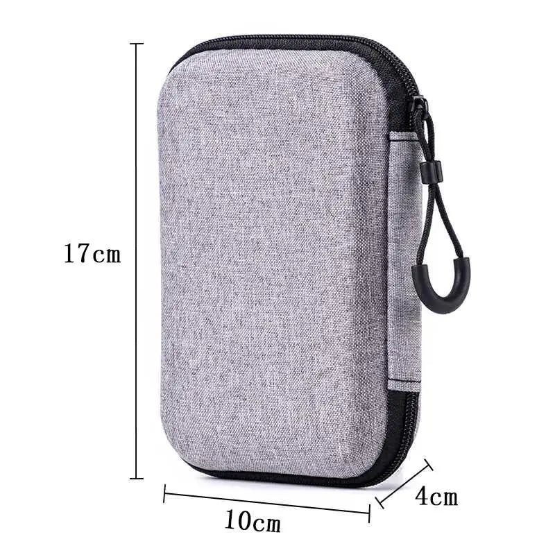 Protective Case For EVA Hard Game Storage Bag Protect Case Game Console Storage Box Game Accessories Qme Gray