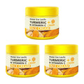 Turmeric and Vitamin C Face Cream - Deeply Moisturizes, Improves Skin Elasticity and Firmness, Contains Natural Antioxidants, Brightens and Evens Skin Tone Qme Three Boxes 50g