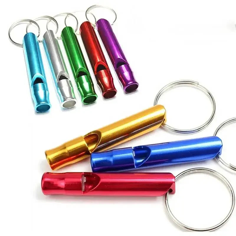 1 Small Multifunctional Aluminum Emergency Survival Whistle Keychain Qme