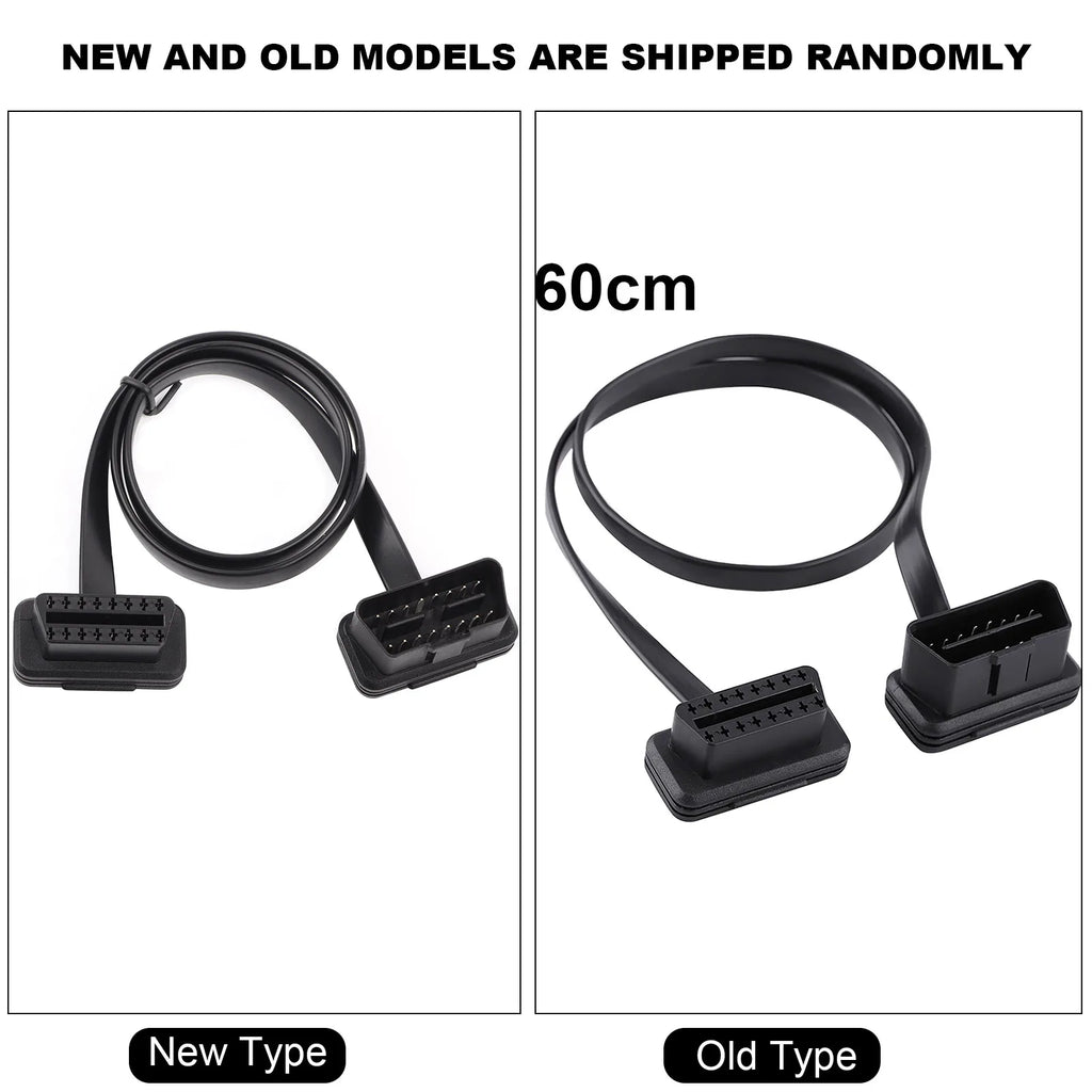 Diagnostic Extension Adapter Car Auto 16 Pin Male to Female OBD Extension Cable Diagnostic Adapter 16 Pin Male to Female Cable Qme